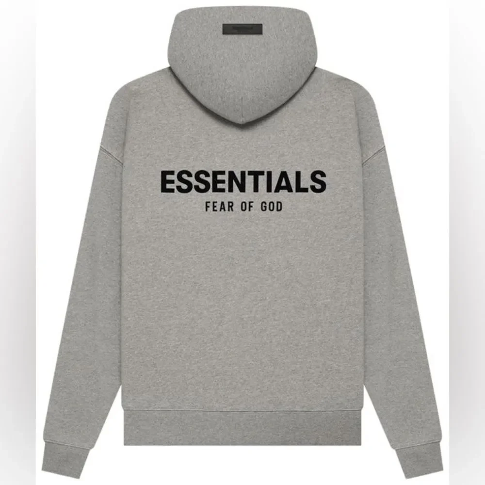 NEW Fear of God Essentials Hoodie 'Dark Oatmeal' - Picture 3 of 7